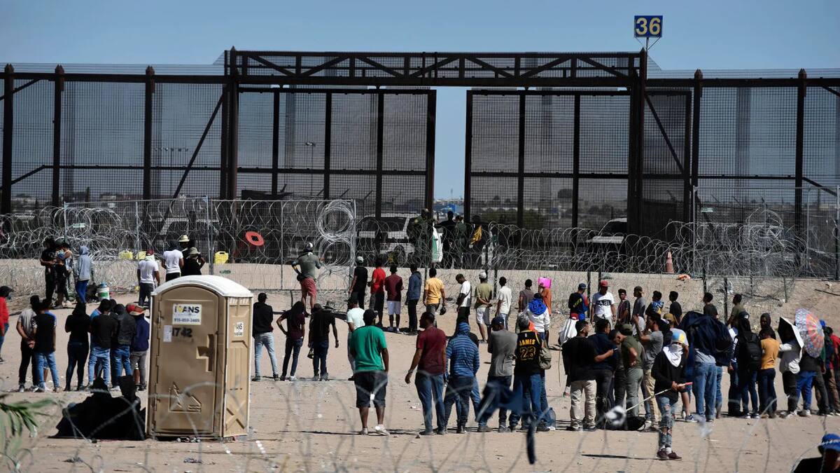 Inmigrantes en la frontera con EE.UU. Foto: EFE.