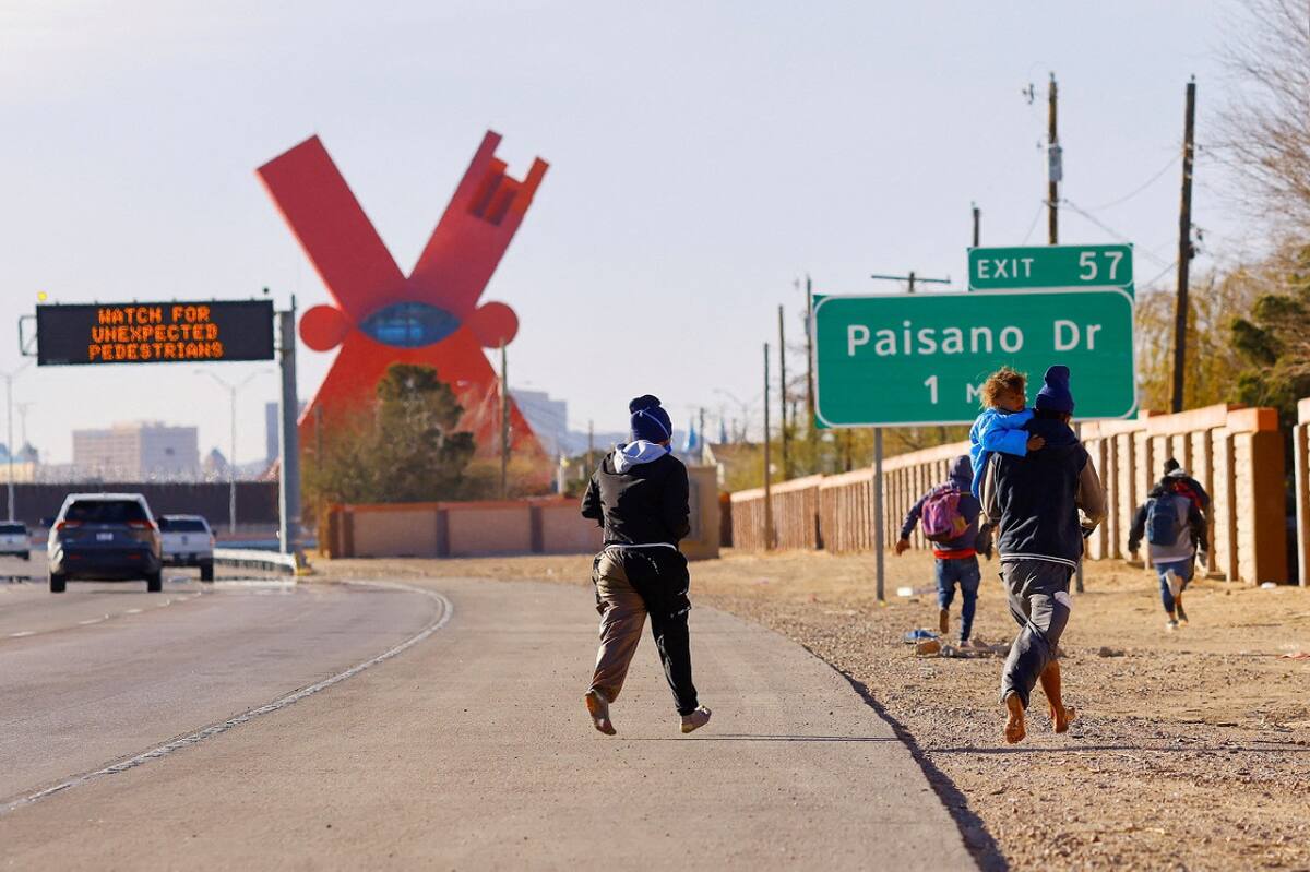 Inmigrantes en la frontera entre Estados Unidos y México. Foto: Reuters (José Luis González)