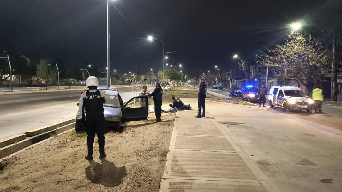 Insólito accidente en Mendoza. Foto: Ministerio de Seguridad de Mendoza