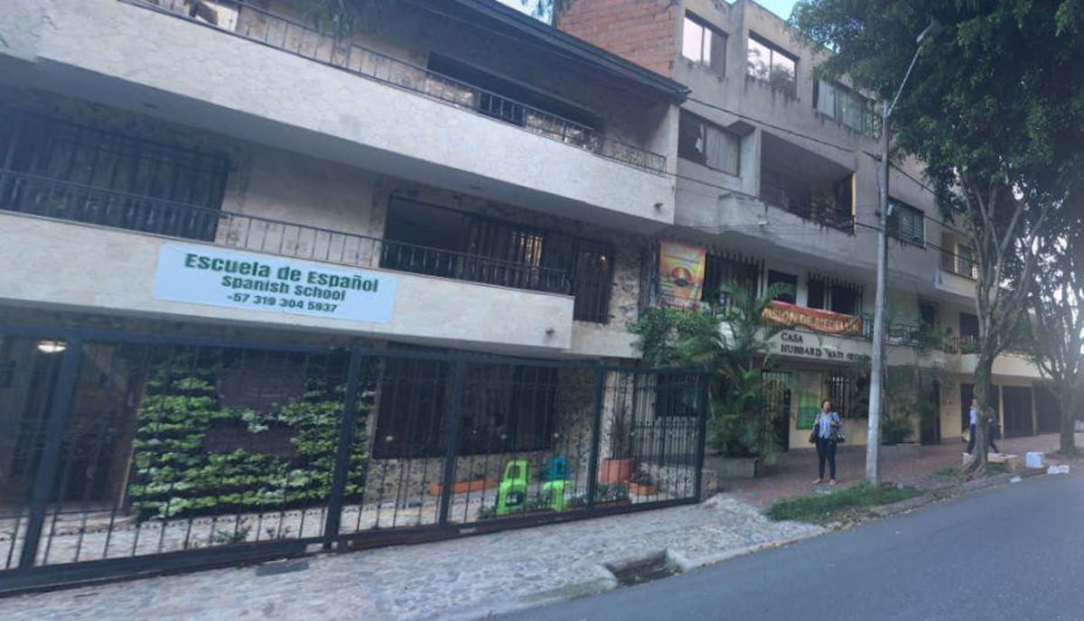 Instituto de idioma en casa donde fue asesinado Pablo Escobar
