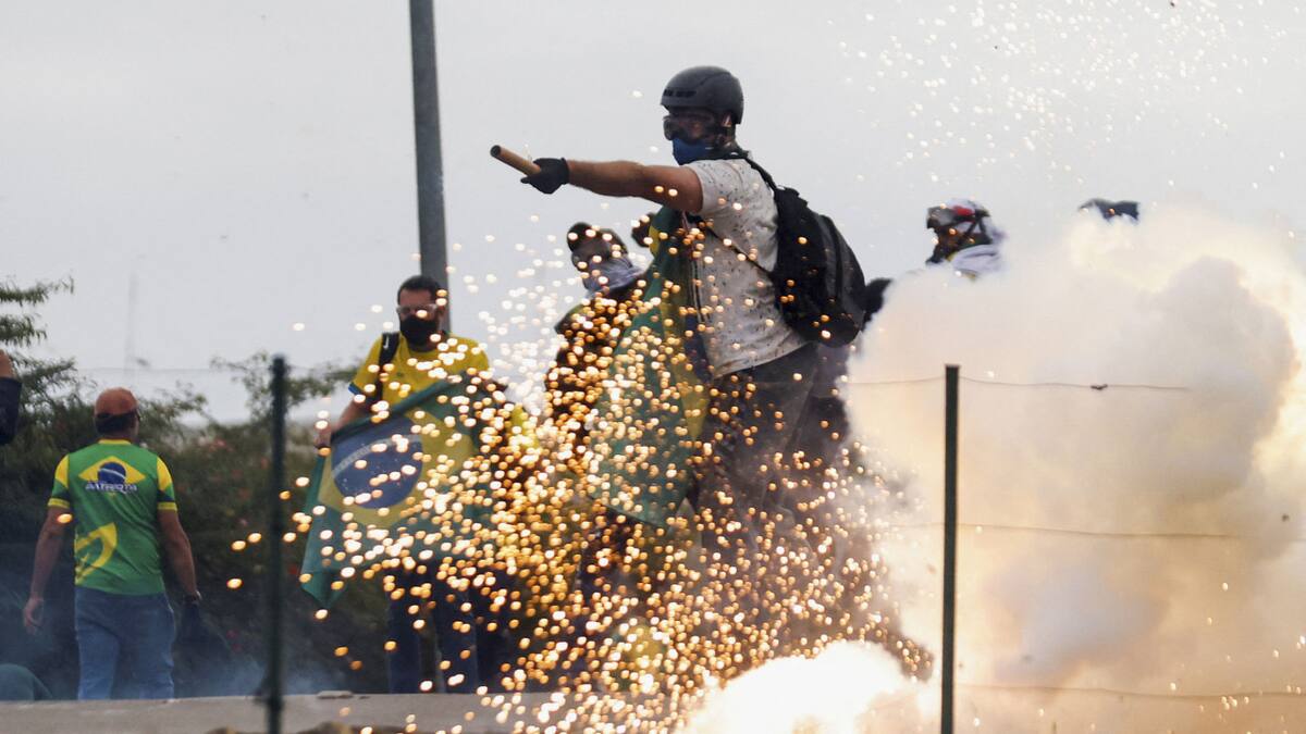 Intento de golpe de estado en Brasil en enero de 2023. Foto: NA.