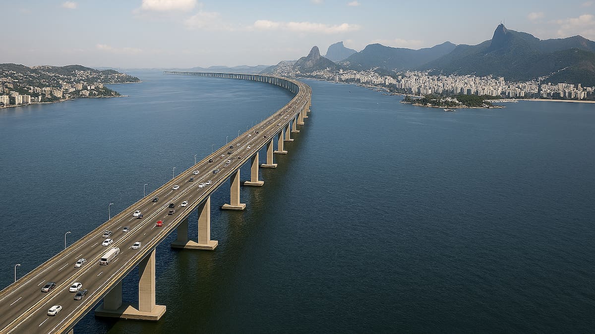 Hito en Sudamérica: el impresionante puente que supera los 13 km y es una joya de la ingeniería