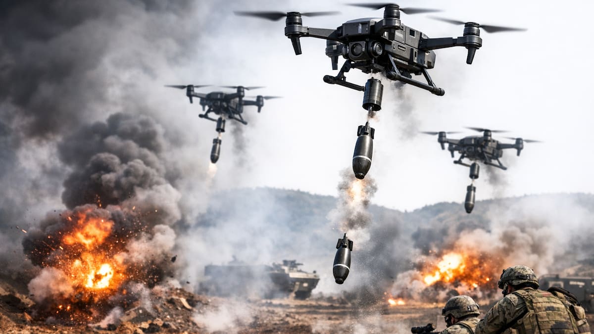 Histórico despliegue militar: introducen drones de ataque de última generación en operaciones reales