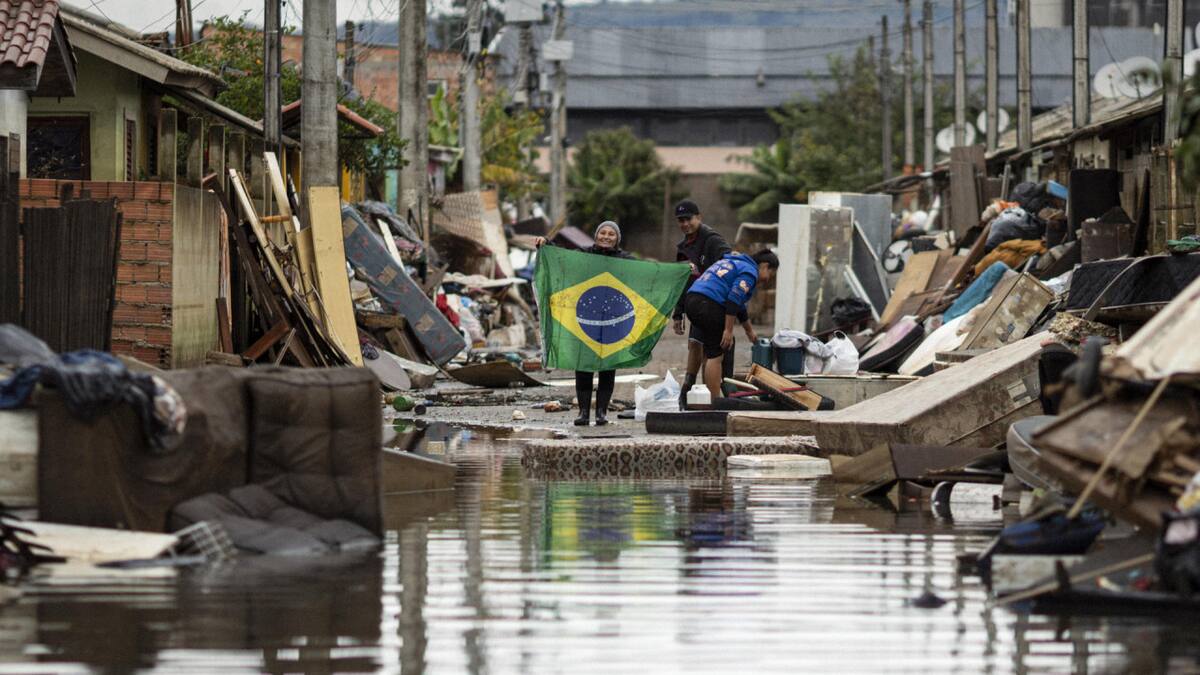 Inundaciones en Brasil. Foto: EFE