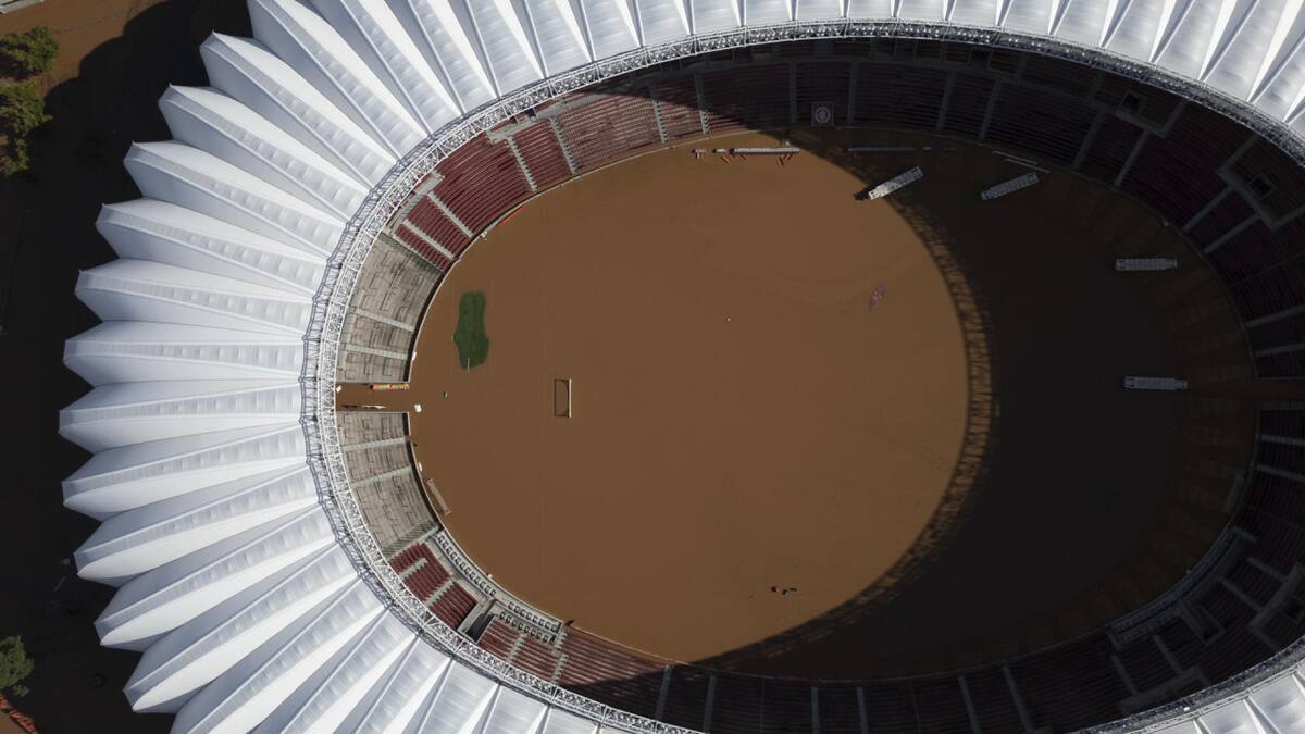 Inundaciones en Brasil. Foto: EFE