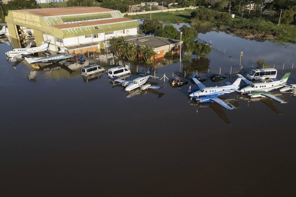 Inundaciones en Brasil. Foto: EFE.