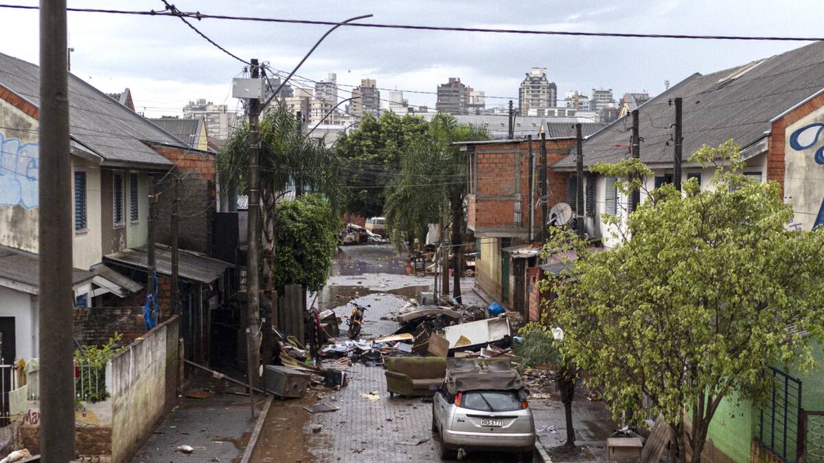 Inundaciones en Brasil. Foto: EFE.