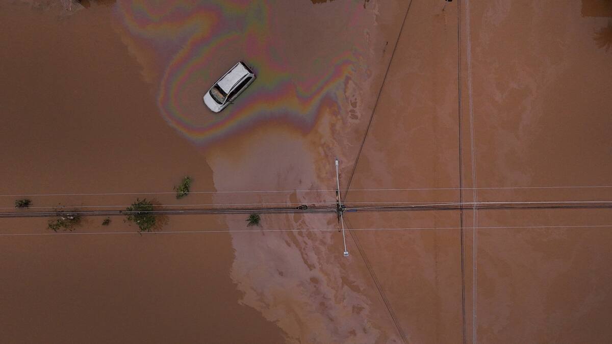 Inundaciones en Brasil. Foto: Reuters.