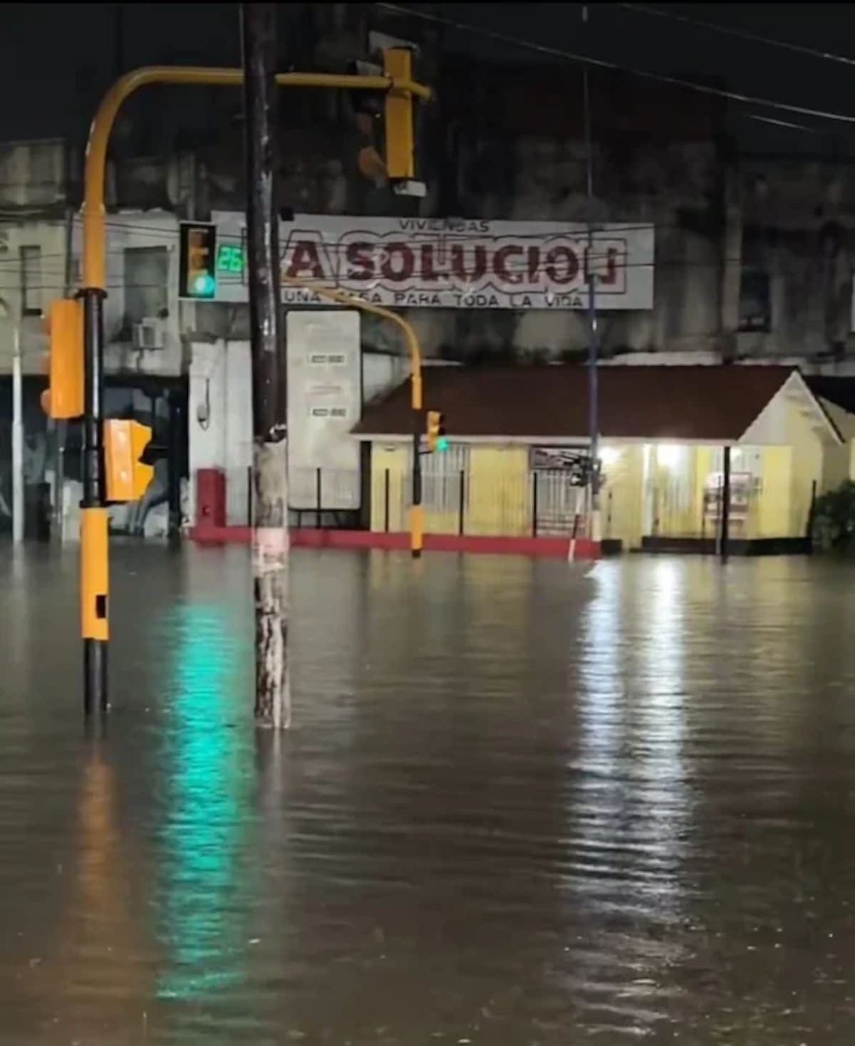 Inundaciones en Buenos Aires tras el temporal.