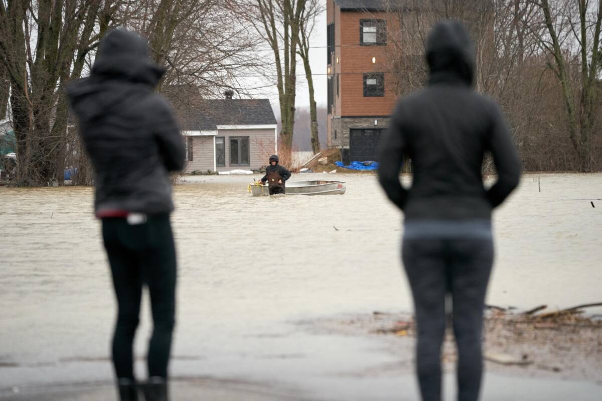 Inundaciones en Canadá. Foto: EFE.