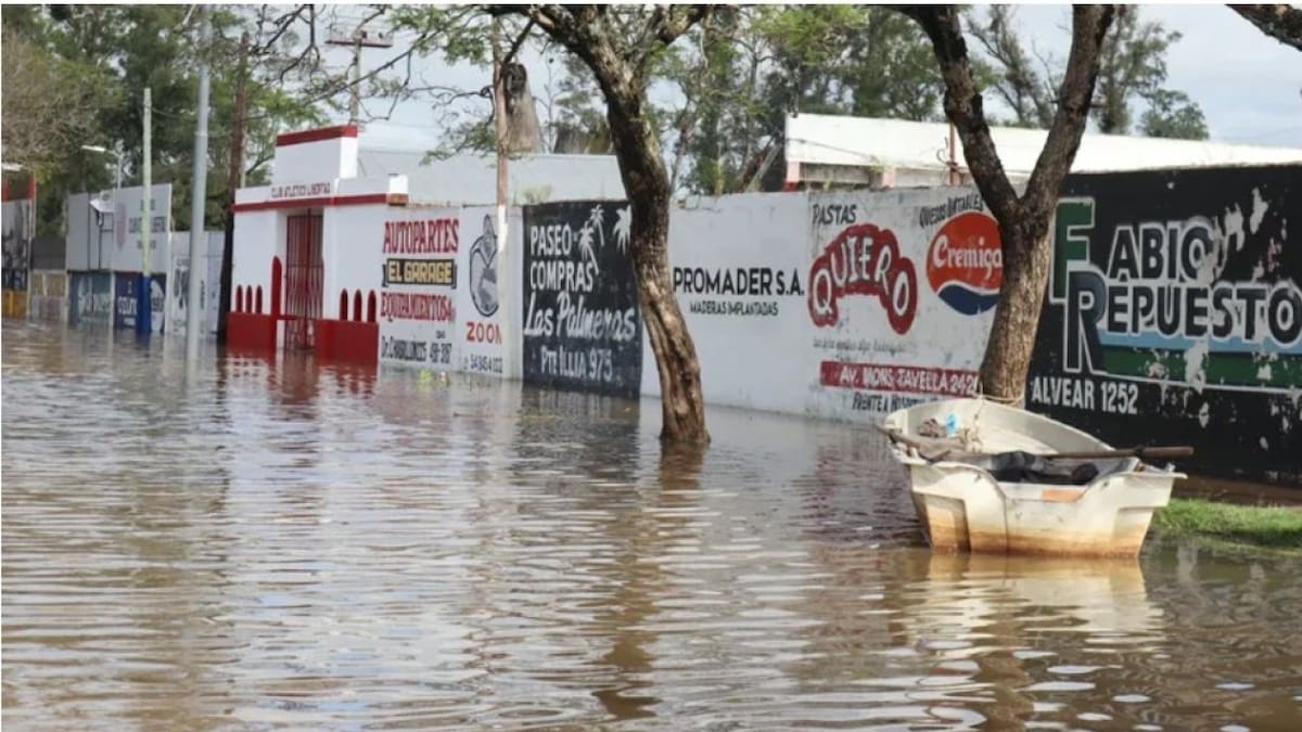 Inundaciones en Concordia, Entre Ríos. Foto: X/ @Estacion_bcp