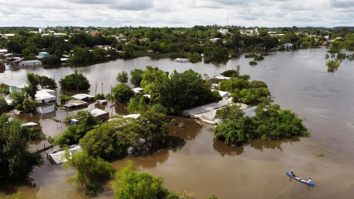 Inundaciones en Corrientes. Foto: NA.