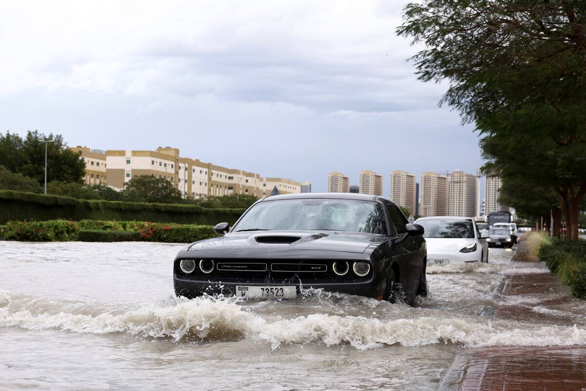 Inundaciones en Dubai. Foto: Reuters.