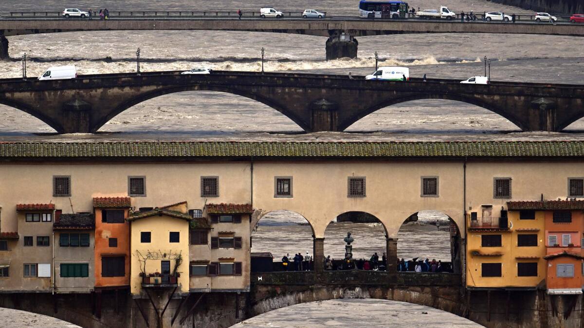 Inundaciones en Italia. Foto: EFE/Claudio Giovannini
