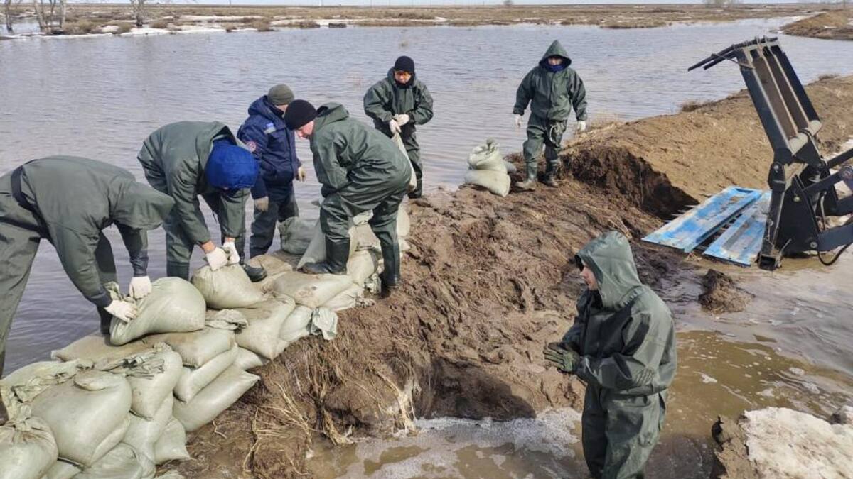 Inundaciones en Kazajistán. Foto: EFE.