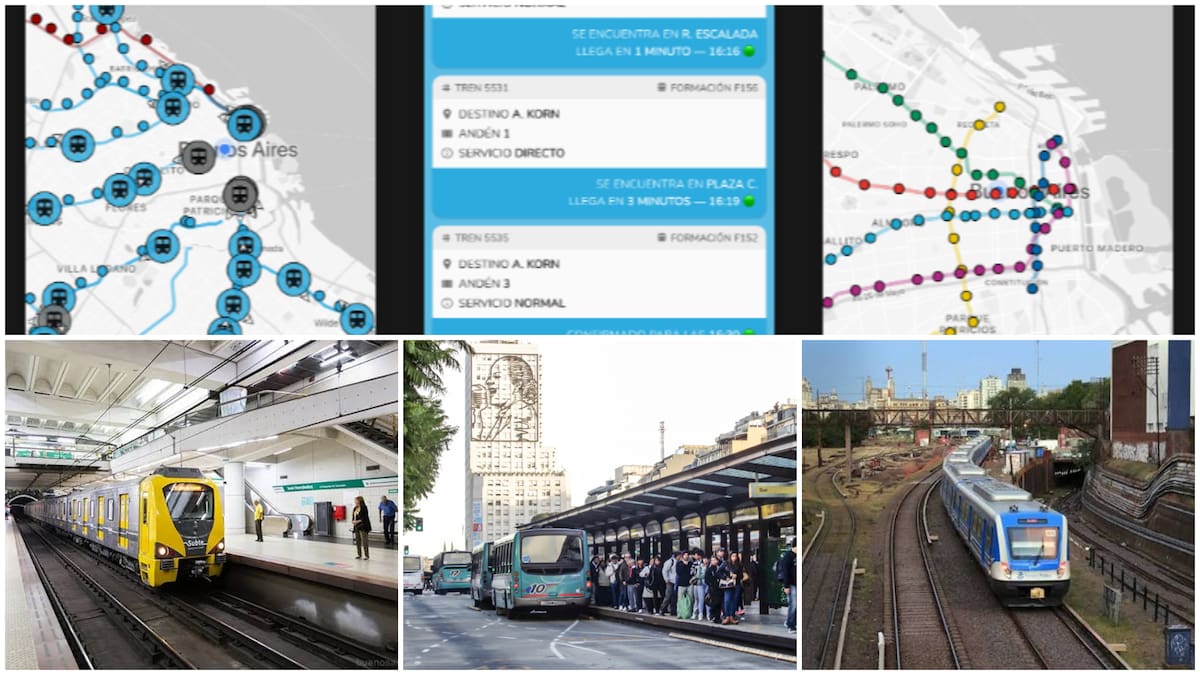 La nueva app gratuita para viajar por el AMBA: muestra colectivos, trenes y subtes en tiempo real