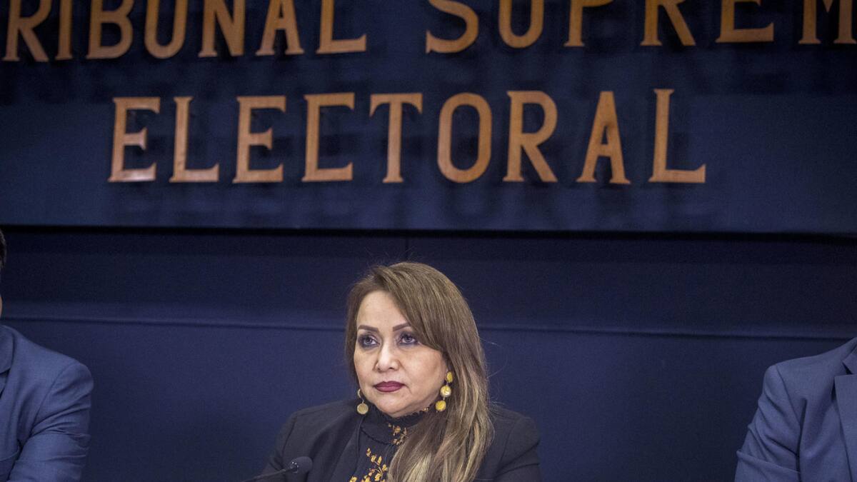 Irma Palencia, presidenta del Tribunal Supremo Electoral de Guatemala. Foto: EFE