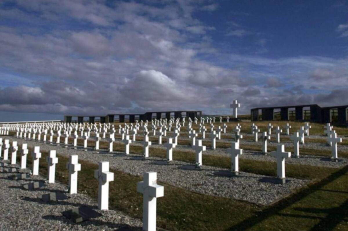 Islas Malvinas, cementerio de Darwin, NA