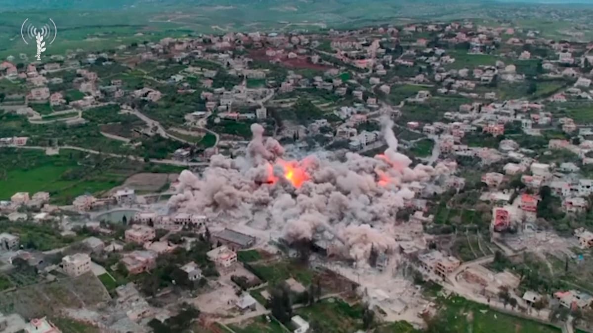 Israel atacó el sur del Líbano: bombardeó 70 objetivos de Hezbollah en un minuto