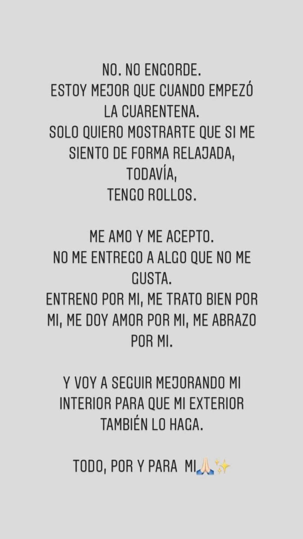 Ivana Nadal, historia en Instagram
