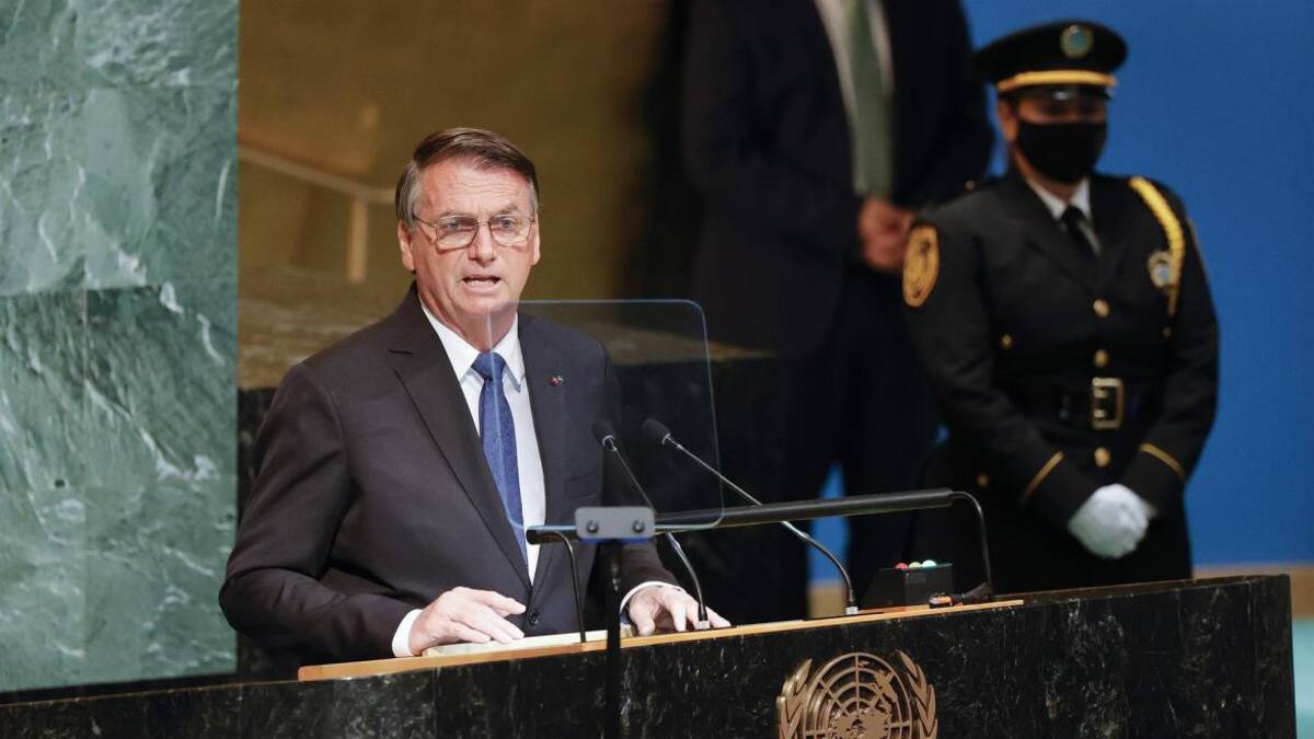 Jair Bolsonaro en un discurso en la ONU_EFE
