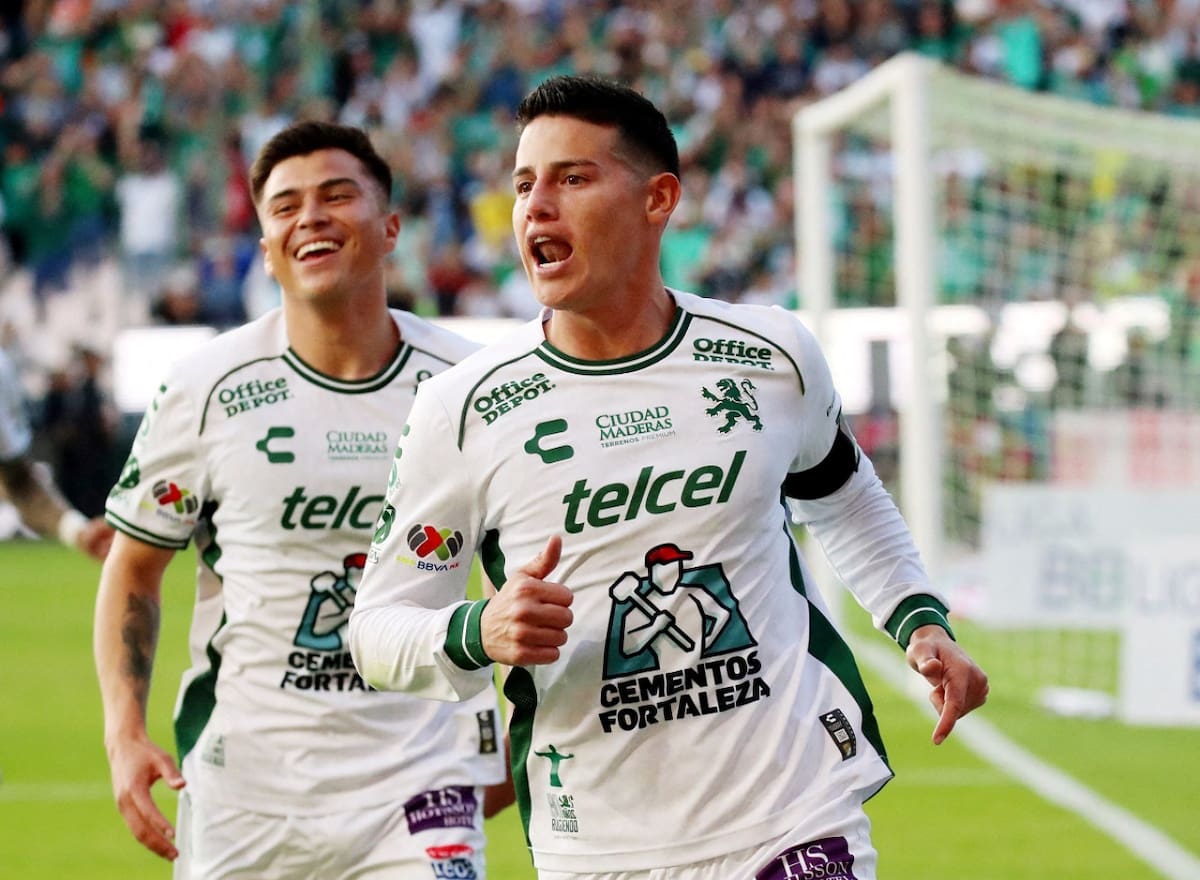 James Rodríguez en el club León, de México. Foto: Reuters (Henry Romero)