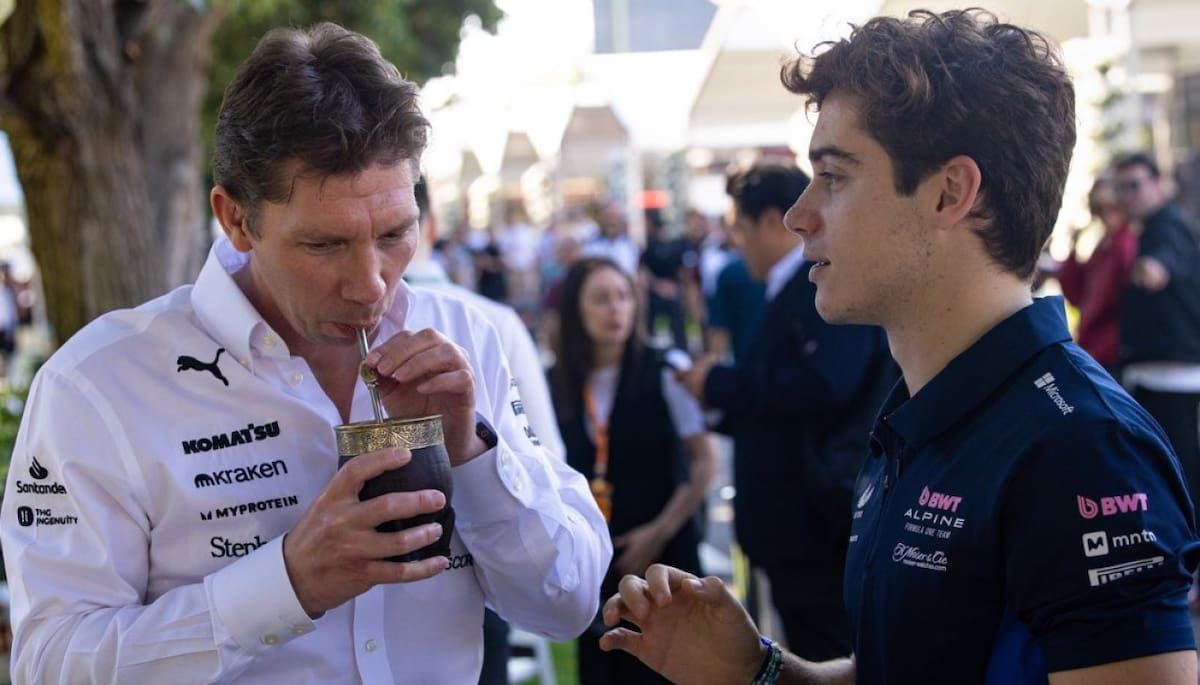James Vowles junto a Franco Colapinto. Foto: X @Colapinto_news