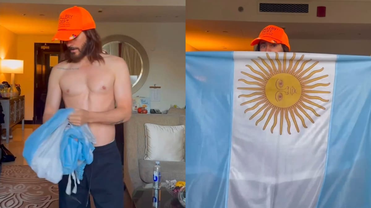 Jared Leto se despidió de Argentina. Foto: captura video.