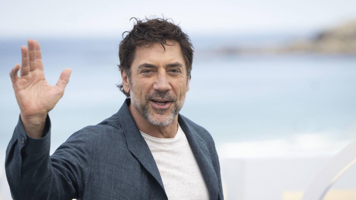 Javier Bardem en San Sebastián. Foto: EFE
