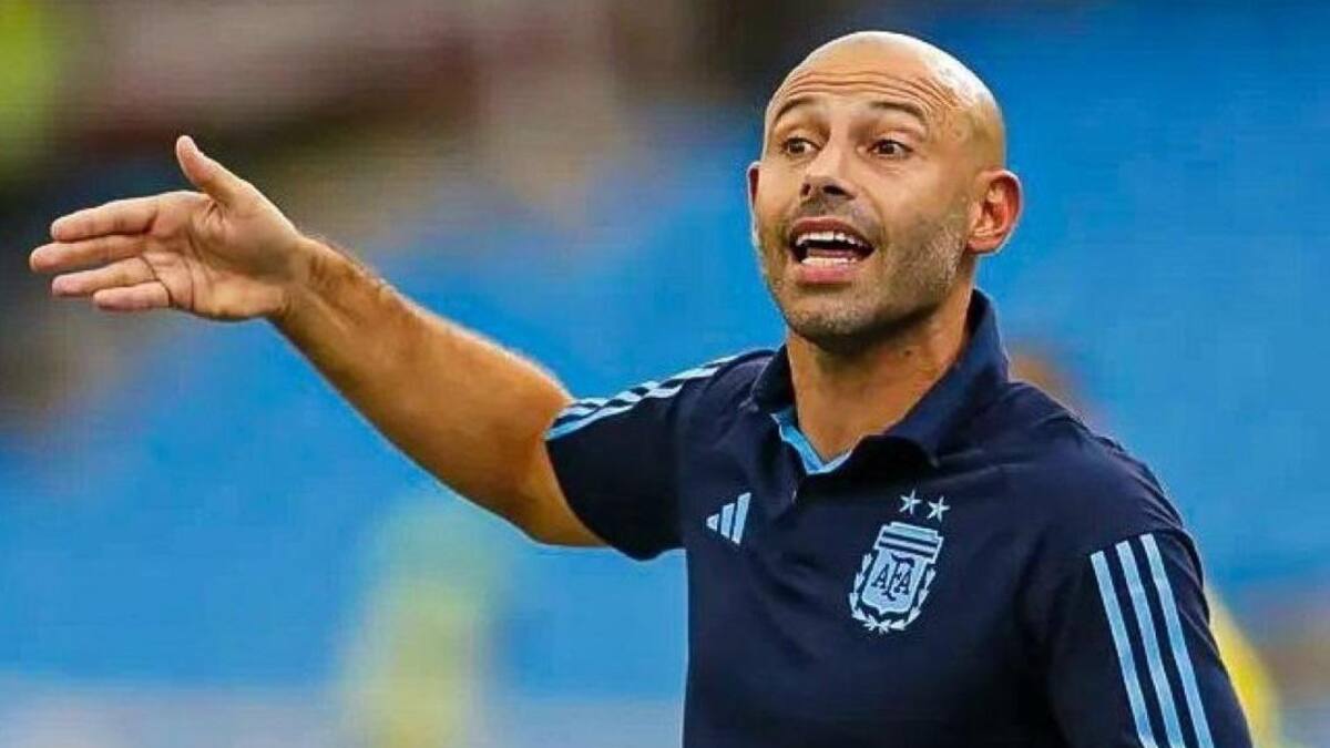 Javier Mascherano en la Selección Sub 20.