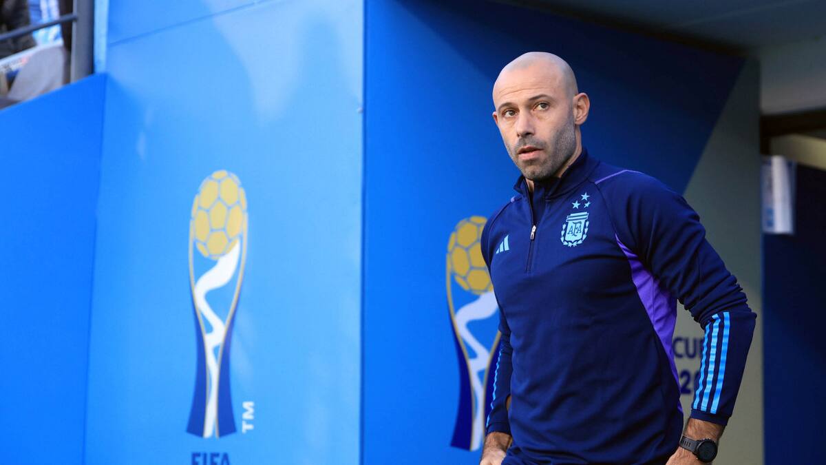 El DT de la Selección Argentina Sub 23, Javier Mascherano. Foto: NA