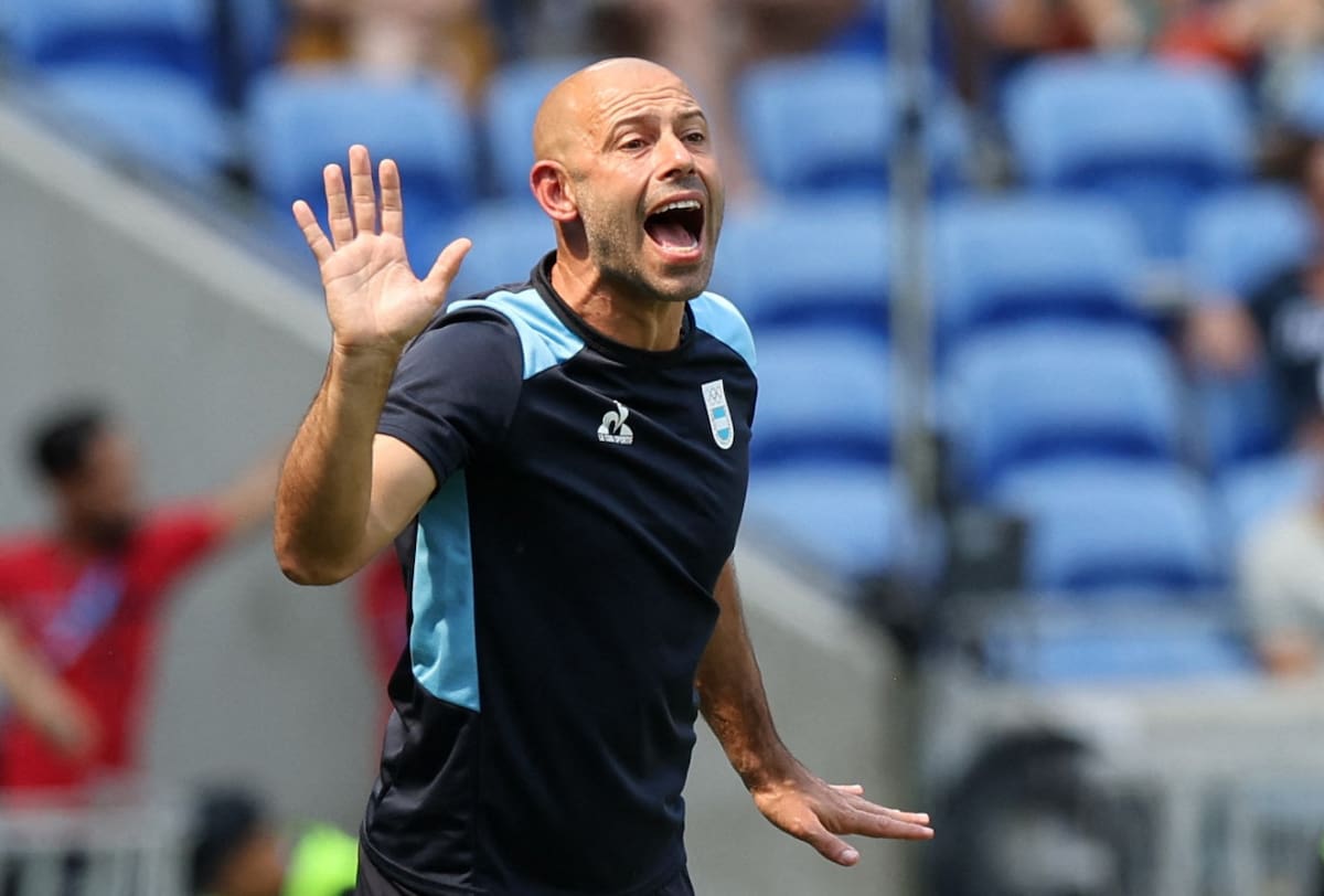 Javier Mascherano, Selección Argentina Sub 23; Juegos Olímpicos París 2024. Foto: Reuters.