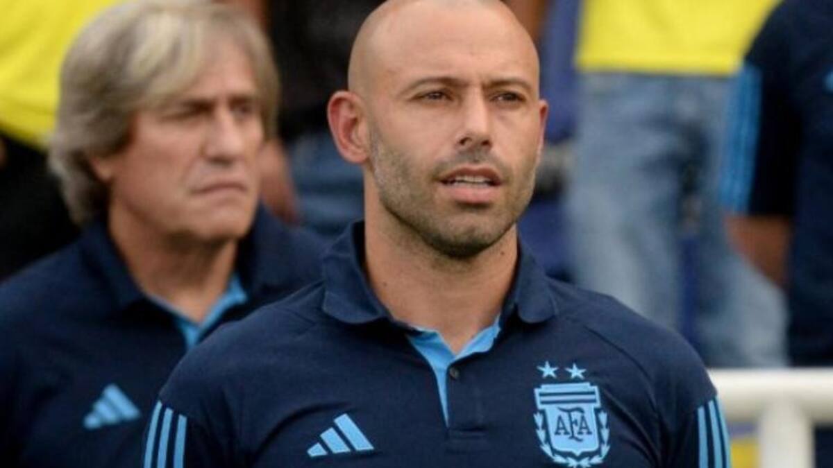Javier Mascherano, técnico de la Sub20. Foto: NA
