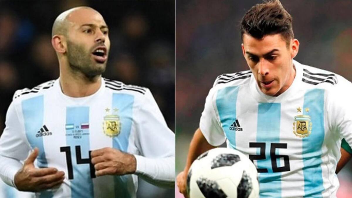 Javier Mascherano y Cristian Pavón