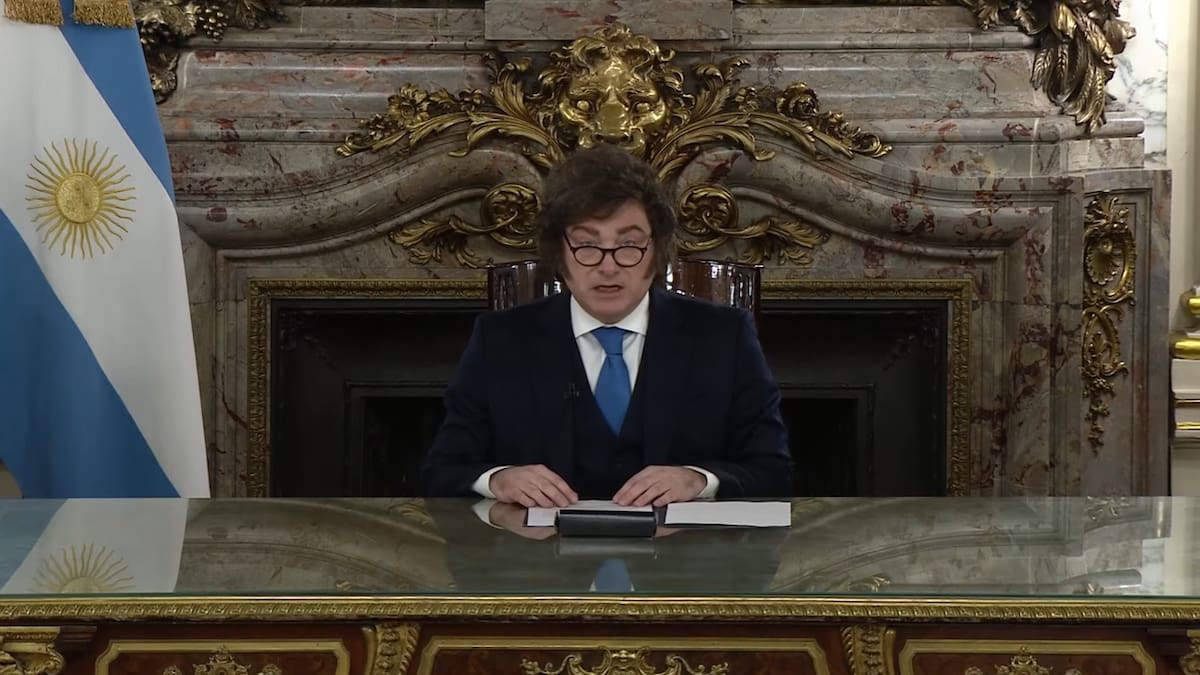Milei anunció por cadena nacional la reforma de la Carta Orgánica del Banco Central: “Viene a terminar la estafa de falsificar dinero para financiar a la alta política”