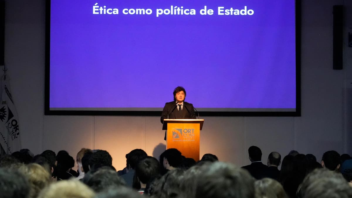 Javier Milei reivindicó los “valores del judaísmo” y descartó cambios en su programa económico