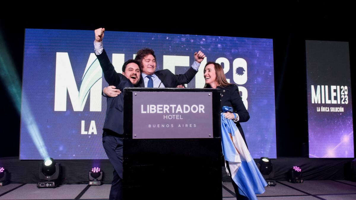 Javier Milei arrasó en la Antártida Argentina. Foto: Reuters.