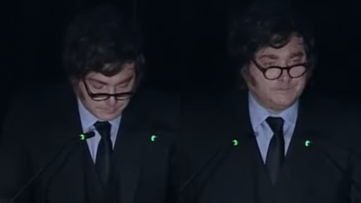 Javier Milei, al borde del llanto en el Foro Económico de París: “El mayor agradecimiento es para los seres queridos”