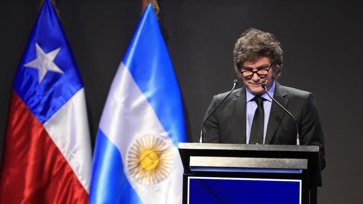 Javier Milei en Chile. Foto: Presidencia