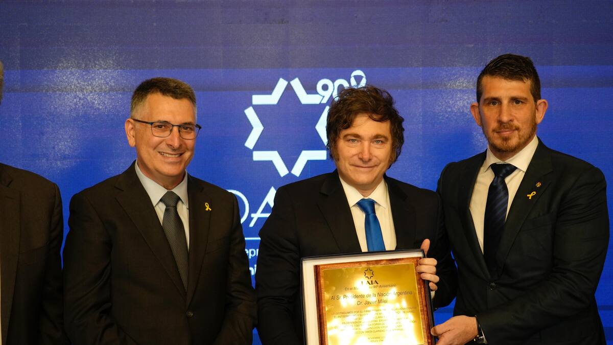 Javier Milei en el 90º aniversario de la DAIA: “En la Argentina tenemos tolerancia cero con el antisemitismo”