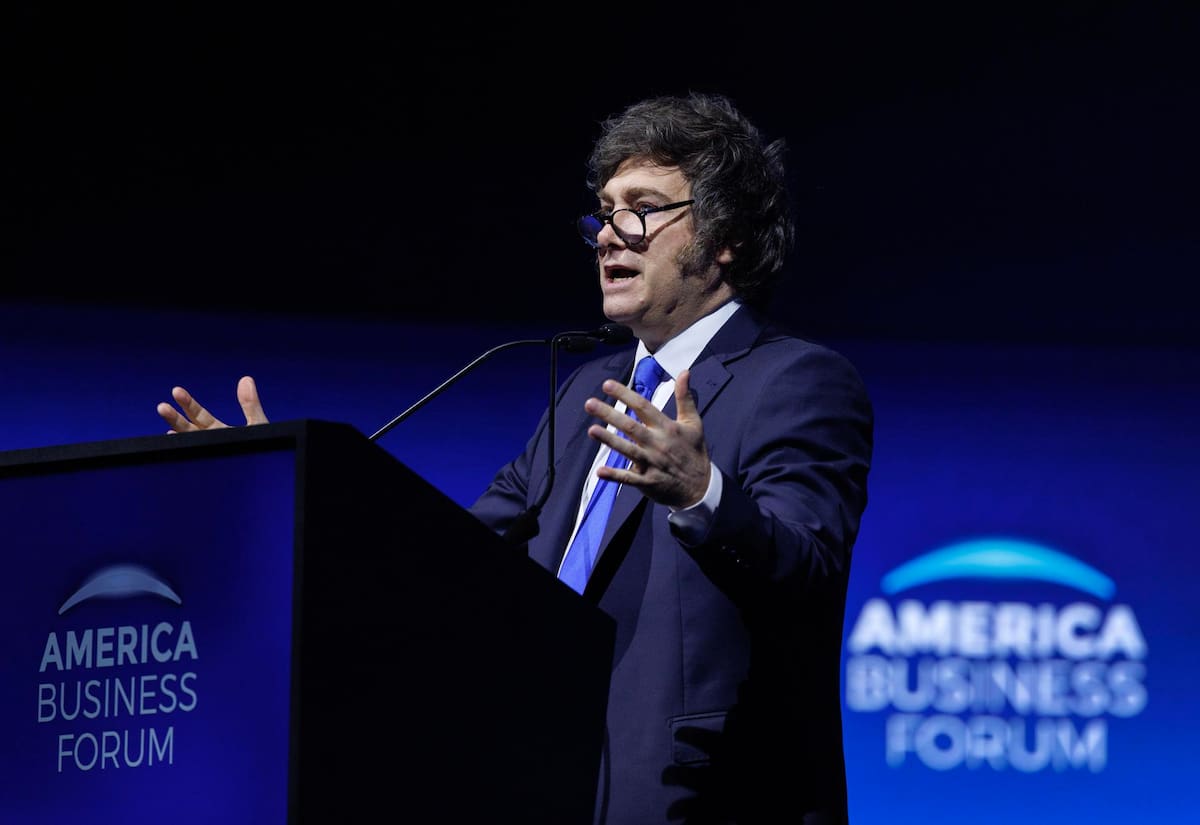 Javier Milei en el American Business Forum