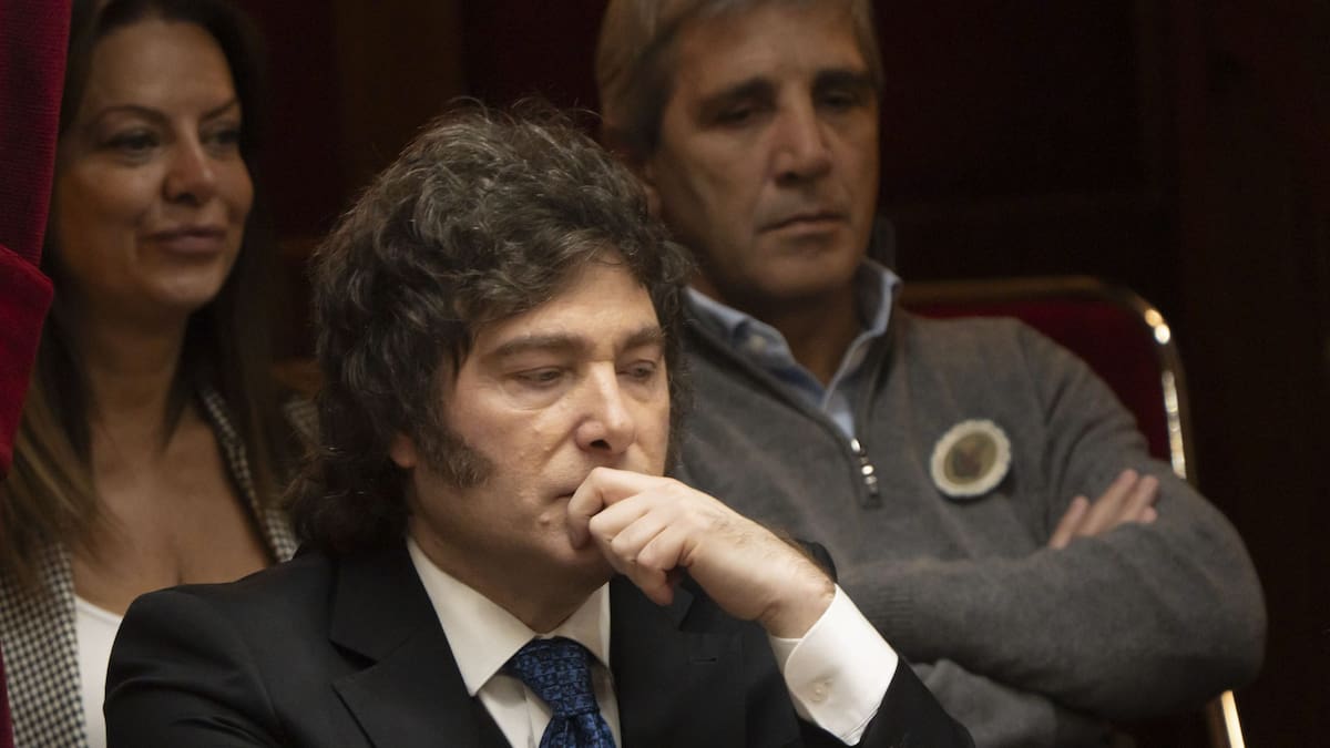 Javier Milei en el Congreso.
