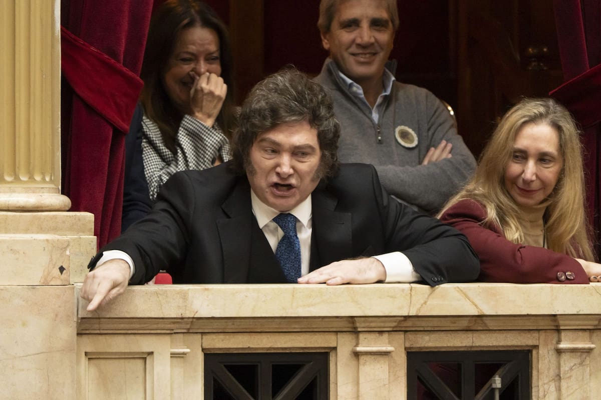 Javier Milei en el Congreso.