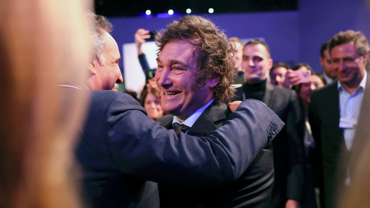 Javier Milei en el foro de Davos.