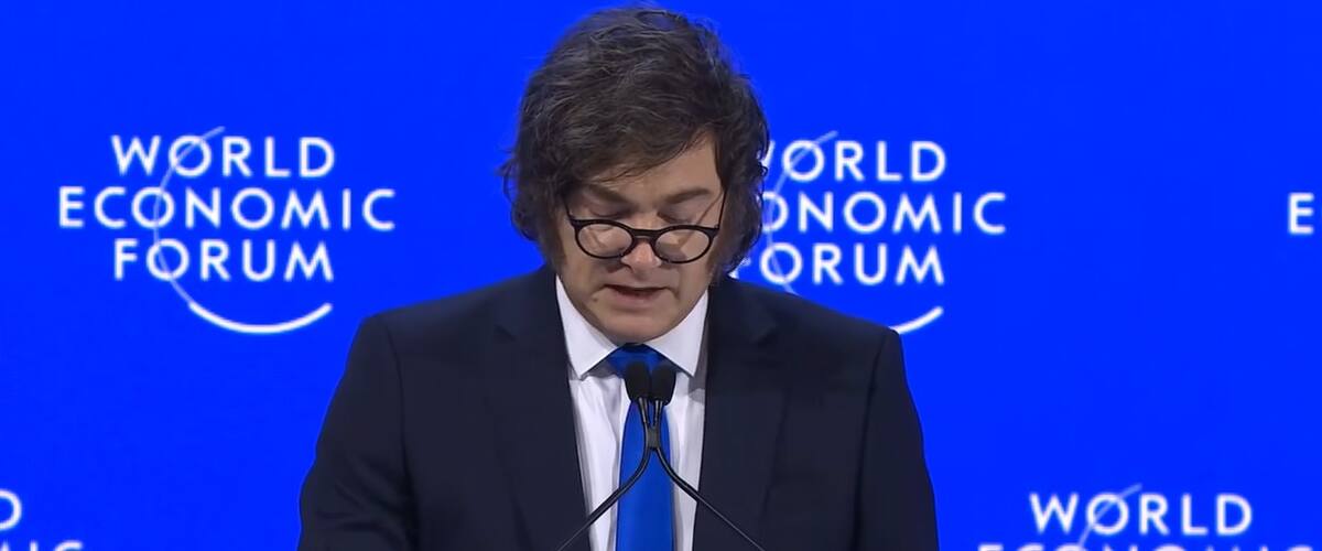 Javier Milei en el Foro Económico de Davos 2026