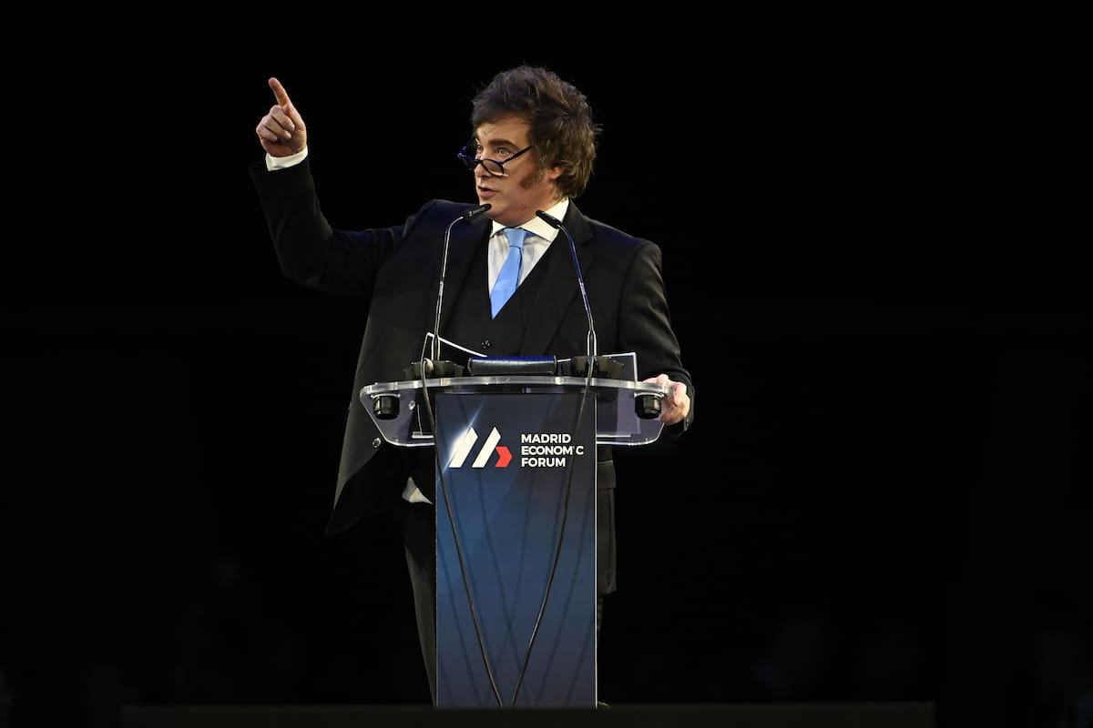 Javier Milei en el Foro Económico de Madrid