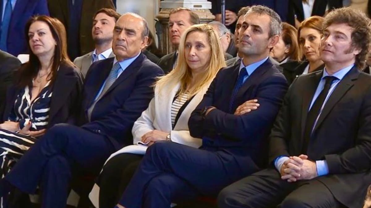 Javier Milei en el homenaje a Menem en Casa Rosada