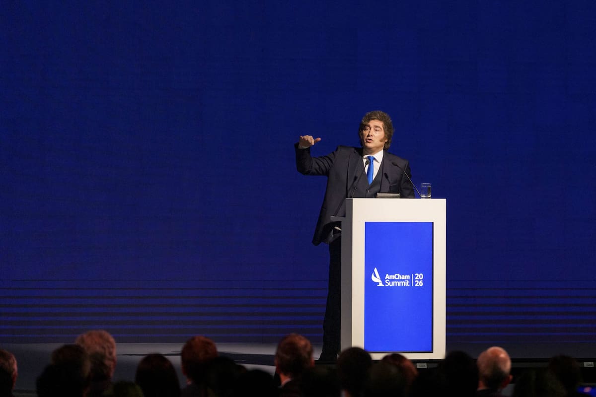 Javier Milei en la Cámara de Comercio de Estados Unidos en Argentina