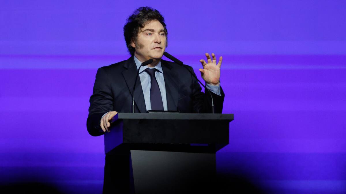 Javier Milei en la CPAC. Foto: EFE.