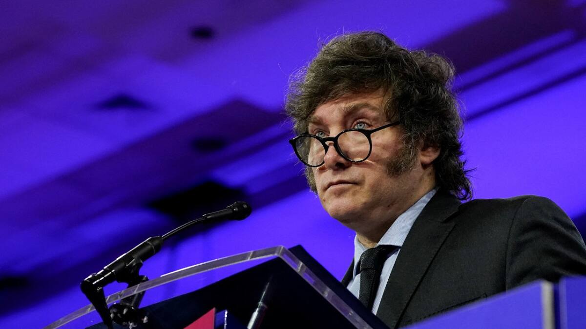 Javier Milei en la CPAC. Foto: Reuters